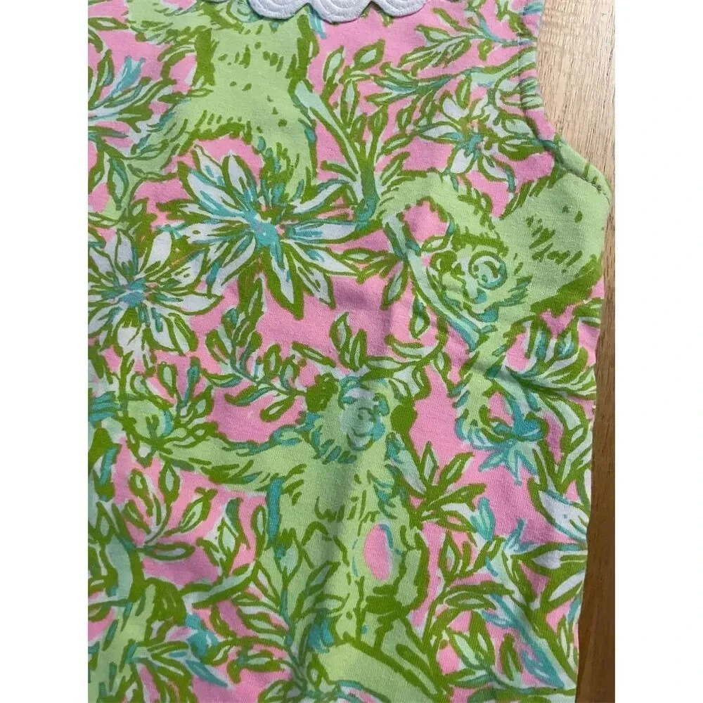 Lilly Pulitzer Girls' Chimply Chic Dress Size S (4-5) Monkey Multicolor - Picture 2 of 4